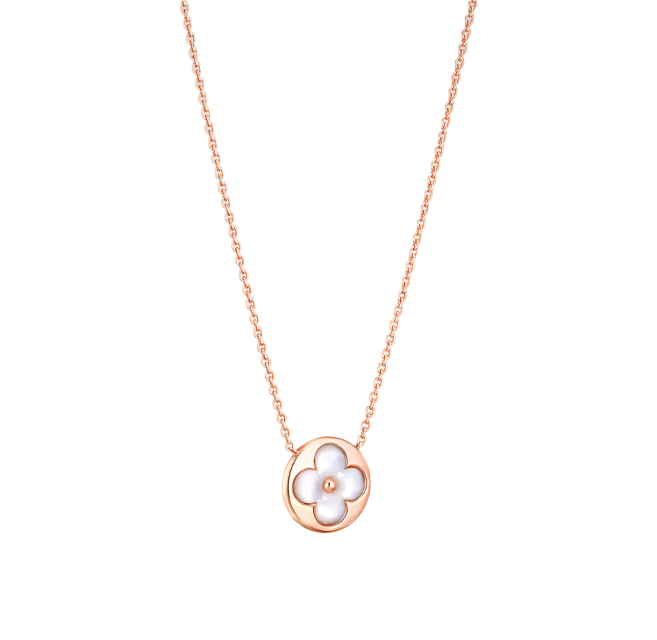 Color Blossom Sun Necklace - White - Avara