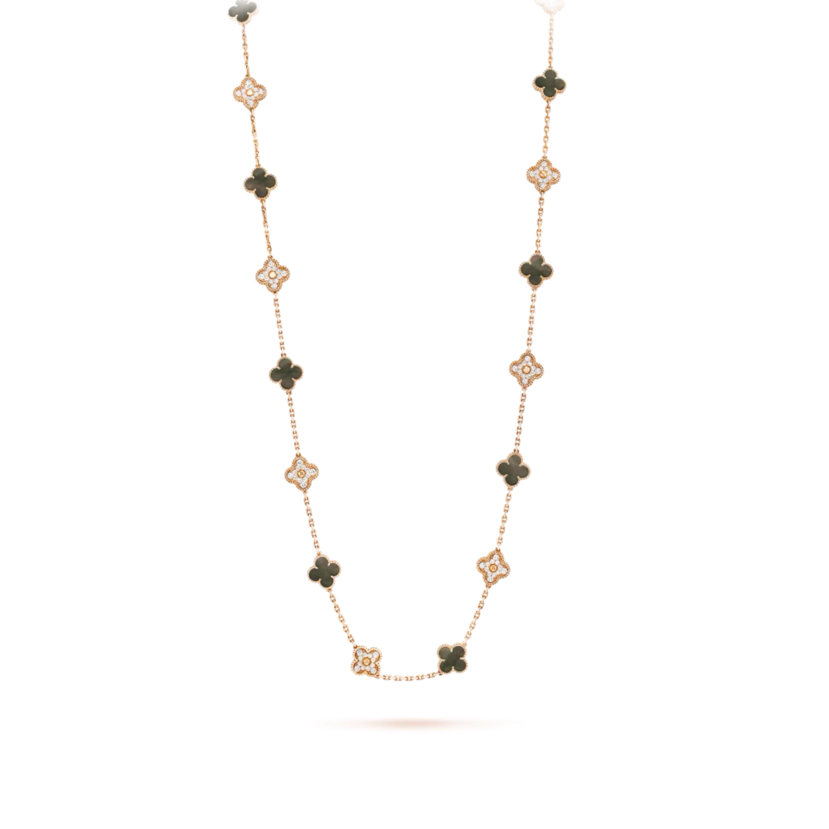 Elongated Clover Necklace 20 Motifs - Avara