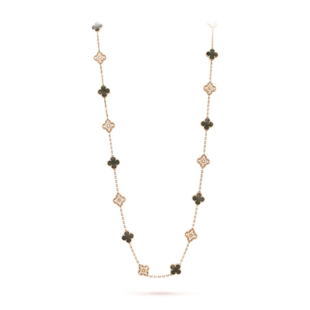 Elongated Clover Necklace 20 Motifs - Avara