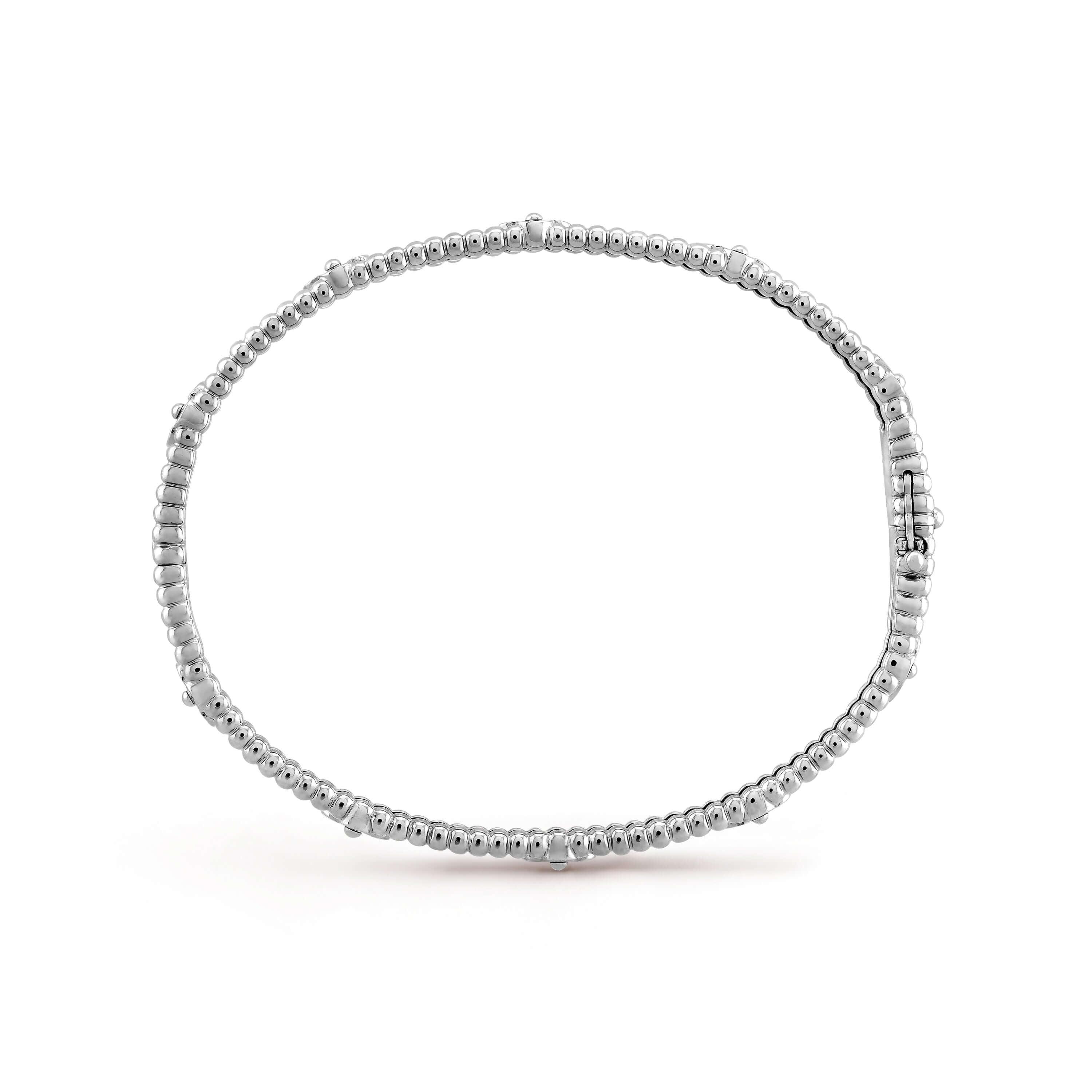 Thin Elegant Perlee Sweet Clover Bracelet - Avara