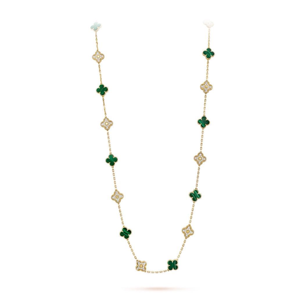 Elongated Clover Necklace 20 Motifs - Avara