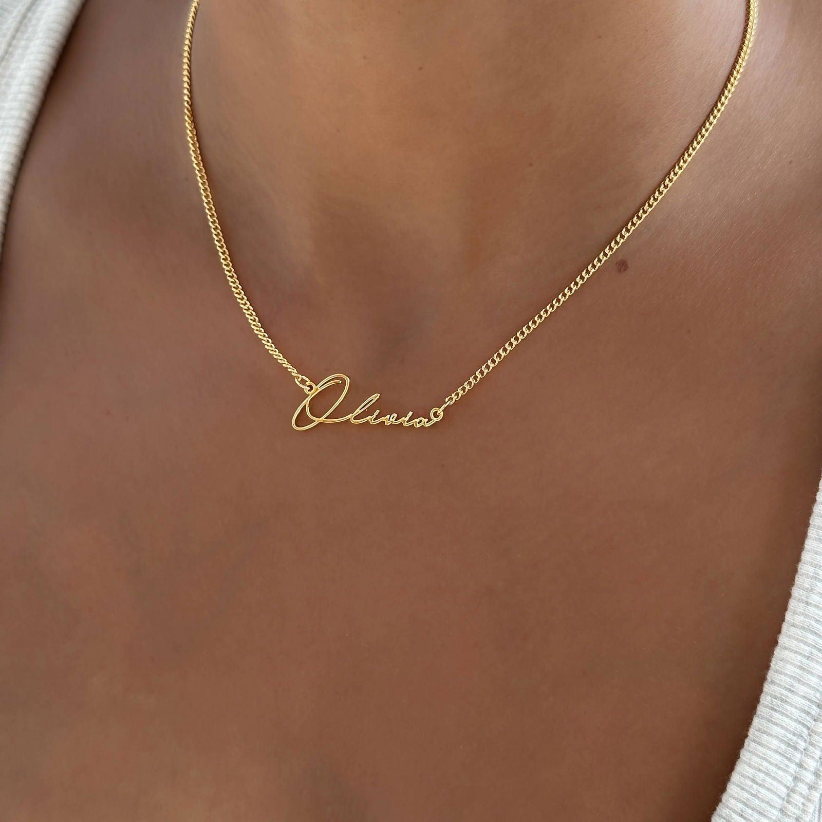 Valencia Custom Name Necklace - Avara